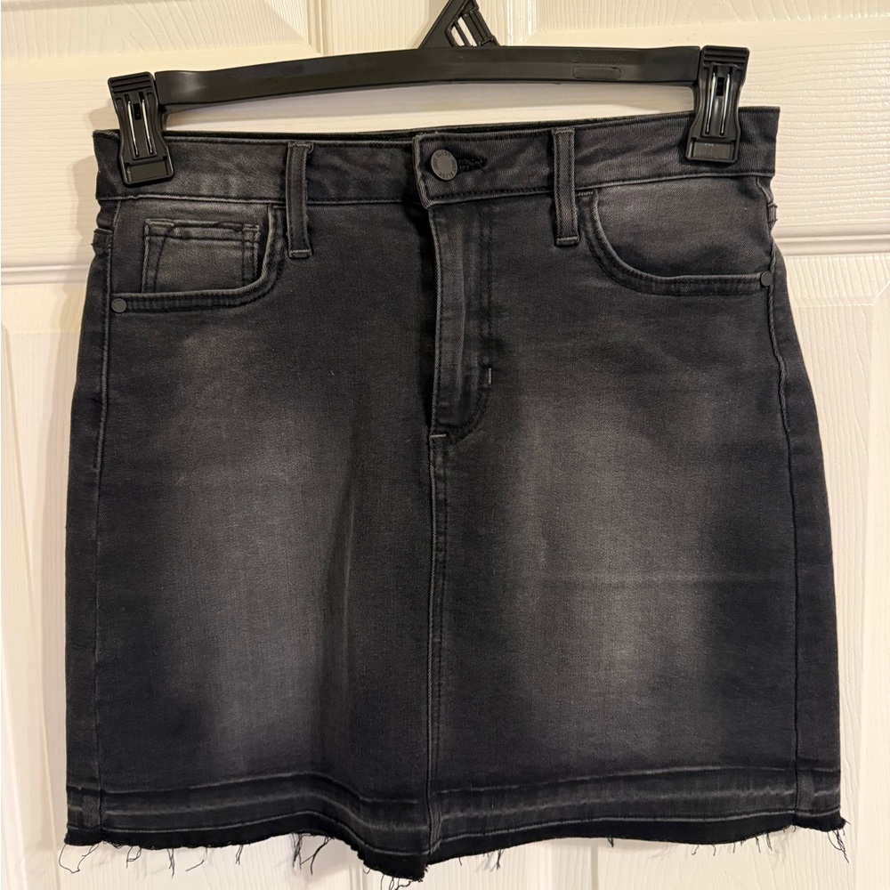 Classic JustBlack Black Denim Skirt Sz S